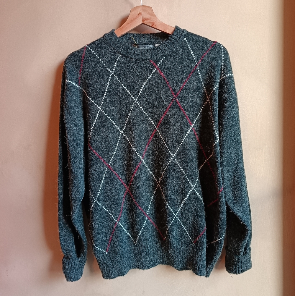 Vintage Style Soft Grey Sweater